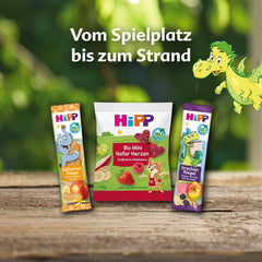 Pliculețe de fructe organice HiPP, stoarcibile, măr, pară, banană - Anton maimuța (8 x 100g), de la 1 an, piure de fructe 100%, fără zahăr adăugat, vegan, de cea mai bună calitate organică (pachet de 2)
