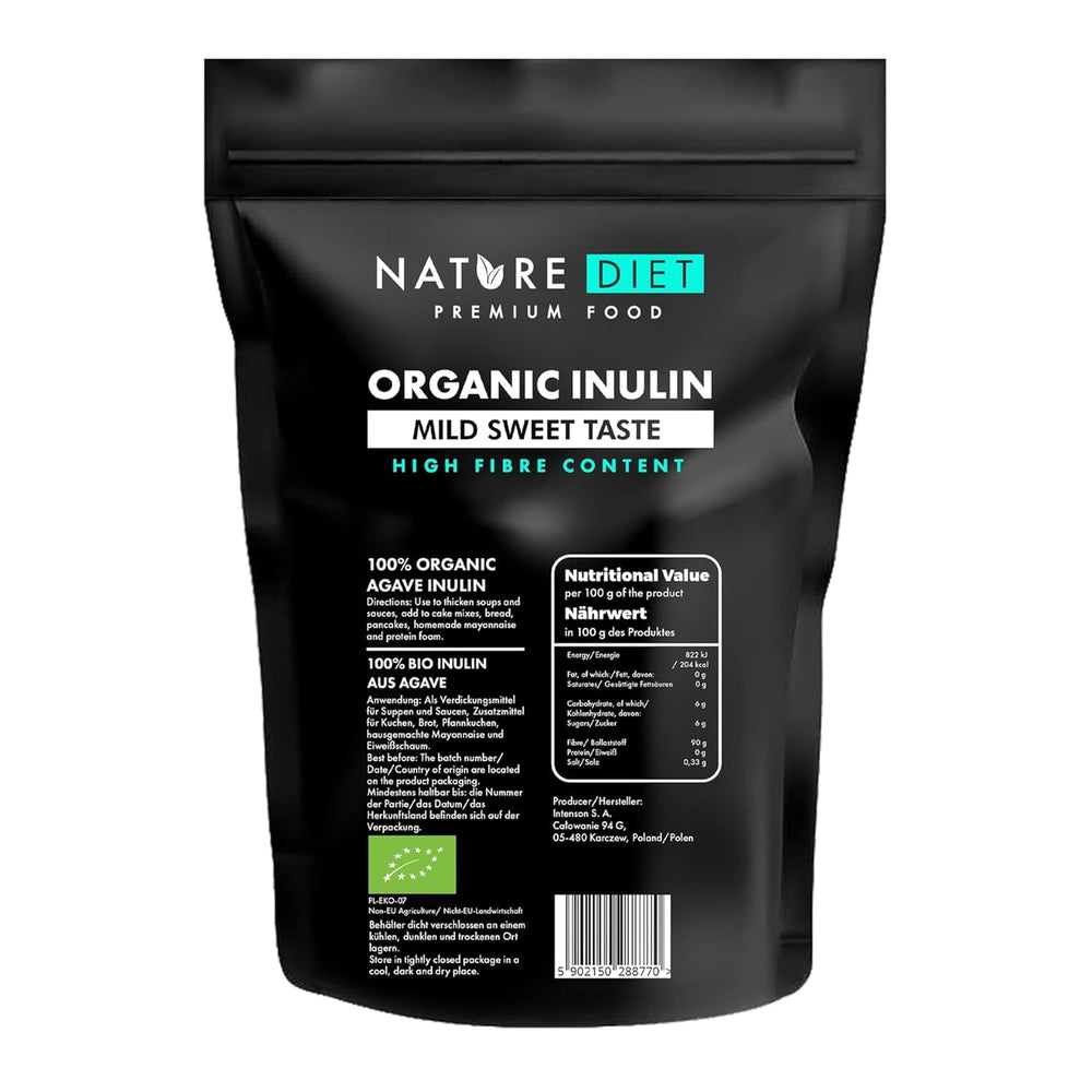 Nature Diet - Bio-inulin 1 kg | Aus Agave | Natürliches Präbiotikum Sweeteners Naty Shop Výchozí název