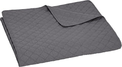 Amazon Basics cuvertură supradimensionată cu relief, 170 X 210 cm, model de diamant gri închis Paturi si Cuverturi Besuche den Amazon Basics-Store