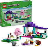 LEGO Minecraft Animal Sanctuary Hračka s mnoha zvířaty pro dívky a chlapce 7letého hráče Dětské dárkové pláně Biome Cihla Model Set 21253 Stavebnice Besuche den LEGO-Store Single