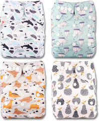 Littles a Bloomz FLP2-0406 Standard Clip opakovaně použitelná plena, 4 plenky