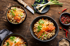 Instantní nudle Nong Shim Kimchi Ramyun - korejská polévka ramen v hrnku - rychlá příprava - 1 balení 75g