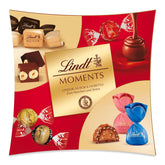 Lindt Čokoláda | Lindt Moments box | 223 g | Rafinovaná směs těch nejlepších LINDOR lanýžů, ořechových kostek NUXOR a křupavého FIORETTA | Čokoládový dárek