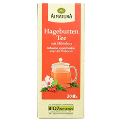 Ceai organic de măceșe cu hibiscus, 20 pliculețe, 50 g