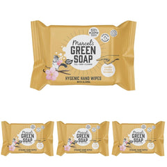 Marcel's Green Soap Ruční vlhčené ubrousky 60 Pack - Vanilka & Cherry Blossom - Rostlinné - Bio