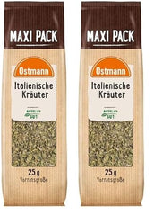 Ostmann Gewürze - Italienische Kräuter gerebelt | Středomoří Kräutermischung zum Würzen von Tomatensauce, Gemüse- und Fleischgerichten | 25 g ve Vorteilsbeutel