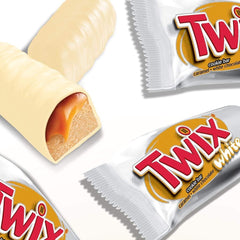 Twix bílé čokoládové tyčinky | Karamel, sušenky, bílá čokoláda | Více balení čokolády | 5 tyčinek (5 x 46 g) (balení po 5)
