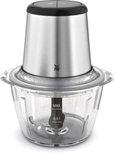 WMF Kult X Edition Zerkleinerer Elektrisch Mit Glasbehälter, Blitzhacker 320 W, 2 Geschwindigkeitsstufen, Großer Mixbehälter, Cromargan Matt Bucatarie Naty Shop