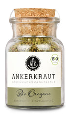 Ankerkraut BIO Oregano, gerebeltes Küchen-Kraut, 15 g v korkovém skle, Bio-Qualität zum selber Sürzen, Gewürz mediterranean Küche für Pizza & Pasta