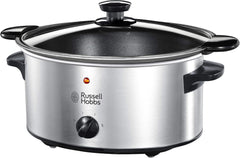 Pomalý hrnec Russell Hobbs, 3,5 l nepřilnavý, nerezová ocel, 3 nastavení teploty a funkce udržování teploty, 160W pomalý hrnec Výchozí název Naty Shop