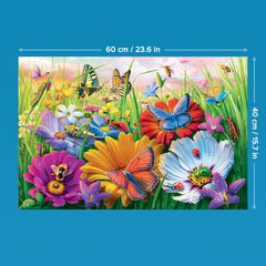 Trefl - Easypiece Puzzle: Insecte pe pajiște - 300 de piese - piese mari, ușor de puzzleat, pentru adulți și copii de la 10 ani în sus Puzzle Naty Shop