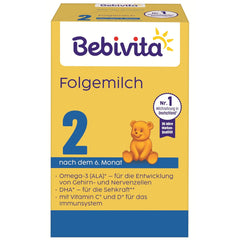 2 Folgemilch (4 x 500 g), nach dem 6. Monat, s vitamínem C a D, Omega-3 (DHA), altersgerecht sattigend