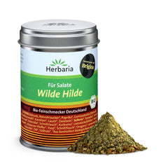 Herbaria Wilde Hilde bio 100g M-Dose-fertige Bio-Gewürzmischung - Saladgewürz für ausgefeilte Salade - mit erlesenen Ingredience - in nachhaltiger Aromaschutz-Dose