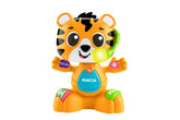 Jucărie educativă Fisher-Price pentru bebeluși și copii mici, Beat Bande Learning & Dancing Tiger Justin cu sunete și lumini pentru copii începând cu vârsta de 9 luni, versiune italiană, HYL04 Jucarii Bebe Naty Shop Titlu implicit