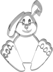 Formă de biscuiți Städter în formă de iepure, 9 cm, din oțel inoxidabil, lavabilă în mașina de spălat vase