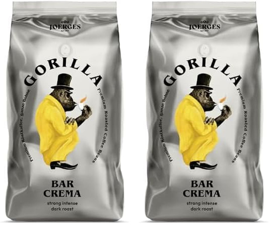 Joerges Kaffee ganze Bohnen Espresso Bar Crema, 1 kg (Packung mit 2)