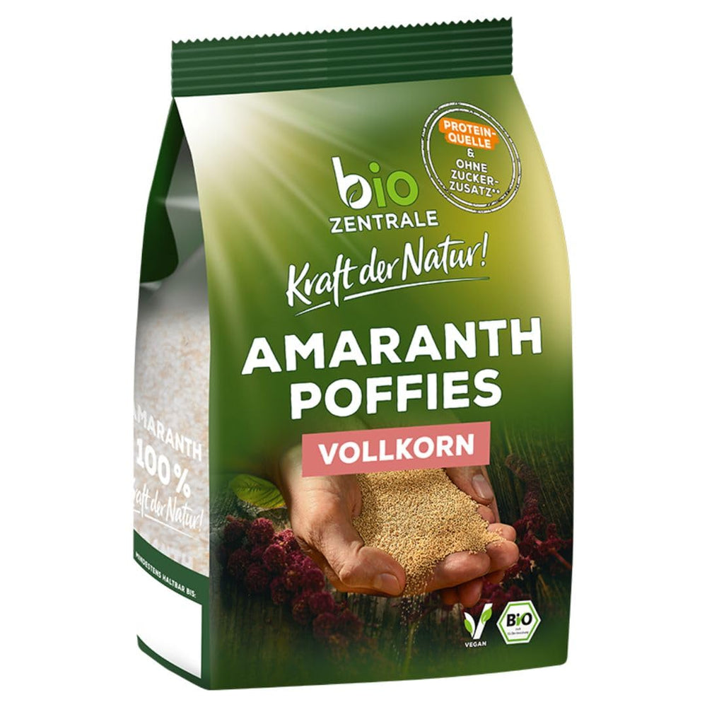 Biocentrální amarantové obláčky | 125 g | vegan | malá expandovaná amarantová zrna | zdroj bílkovin | na müsli, jogurt a barevné snídaňové misky