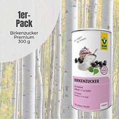 Raab Vitalfood Premium, březový cukr se sladidlem xylitol, Vegan, 1:1 alternativa k cukru, 300 gramů Sladidla Naty Shop