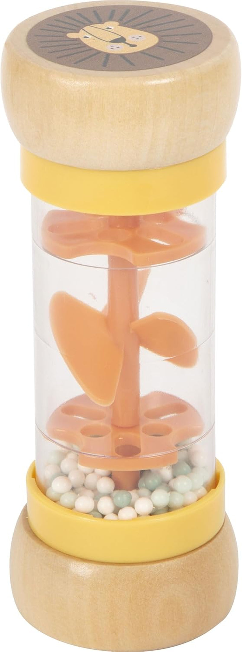 Small Foot rainmaker rattle "Safari", jucărie senzorială fascinantă din lemn, pentru copii începând cu vârsta de 6 luni, 12458 Jucarii Bebe Naty Shop Zăngănit Rainmaker