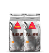 Cafea boabe Delta Cafés Platinum, 1 kg, 2 bucăți, Intensitate 12, amestec Arabica-Robusta