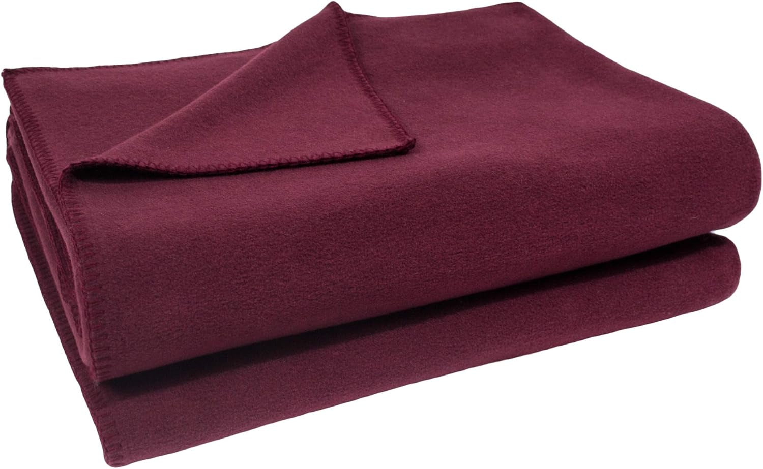 Zoeppritz Decke in Der Farbe: Rot, Aus 65% Polyester, 35% Viscose Hergestellt, Größe: 160X200 Cm, 103291-235-160X200