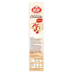 RUF New York Cheesecake Strawberry No Bake, Cheesecake american original cu sos de căpșuni, 360 grame Bucatarie Naty Shop