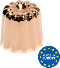 Formy na pečení, měděné, 17,5 x 6 x 6 cm, 3 kusy Formy a plechy na pečení Naty Shop