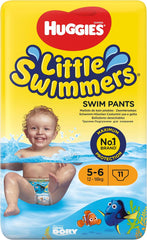 Jednorázové plavecké plenky Huggies Little Swimmers pro miminka a batolata, velikost 5-6 (12-18 kg), 11 plen na plavání, unisex