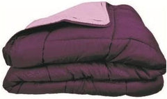 Couette CALGARY Chocolate/Corail 140 Peřiny a přikrývky Naty Shop 200X200X1 Cm