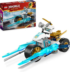 Motocicleta cu înghețată a lui LEGO NINJAGO Zane, set de joacă Ninja cu 1 minifigurină, jucărie de acțiune, vehicul mic construibil pentru copii, cadou pentru băieți și fete de la 7 ani 71816 Seturi de constructie Besuche den LEGO-Store Titlu implicit