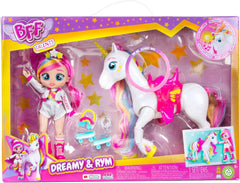 BFF od Tränenbabys Dreamy & Rym Deluxe-Set, enthät die Exklusive bewegliche Puppe Dreamy und Sein Einhorn Rym - Optimales Geschenk für Jungen und Mädchen ab 5 Jahren