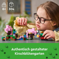 LEGO Minecraft Cherry Blossom Orchard Toy Garden k prozkoumání se Sunny, Snifferem, Zombie a Bees Dárek pro hráče pro chlapce a dívky 8 let 21260 Stavebnice Beuche den LEGO-Store