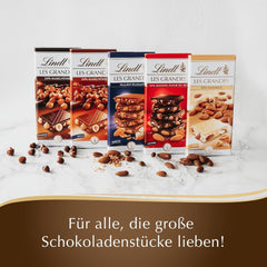 Lindt Chocolate Les Grandes Almond, 150 gramů čokoládových bonbónů Naty Shop