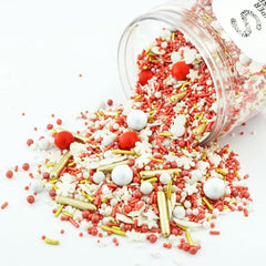 Super Streusel, Crăciun colorat, Sprinkles comestibil Sprinkles Naty Shop 90 grame