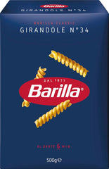 Pasta Barilla Classic Girandole no. 34, vyrobeno z vysoce kvalitní tvrdé pšenice, vždy al dente (1 x 500 g)
