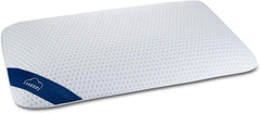 Genius Eazzzy pernă din spumă 40X80 Cm înălțime 10Cm - Pernă de susținere a gâtului cu 2 grade de duritate + spumă de gel de răcire - Pernă de dormit pentru cei care dorm lateral, pe spate și pe stomac împotriva durerilor de gât, poliester Perne standard Naty Shop Titlu implicit