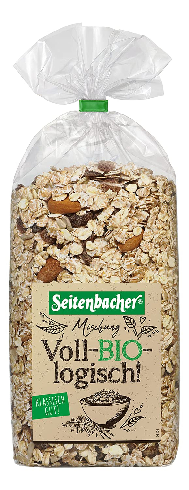 Seitenbacher Bio Müsli Voll-Biologische Mischung I Ohne Zugesetzten Zucker I Ohne Zugesetztes Fett I (1 X 750 G) Cereálie Naty Shop 1