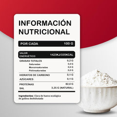 Eiklarpulver (350g) | Getrocknetes Eiklar Pulver | Eialbumin für Backen & Kochen | Ohne Zusatztoffe | Balení zip-bag bez laktózy