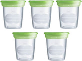 MAM Set cu 5 recipiente pentru lapte și alimente, fabricate din plastic, fără Bpa și Bps Accesorii Hrana si Alaptare Bebe Naty Shop
