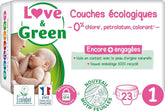 Love & Green, Scutece pentru copii, hipoalergenice Mama si Copilul Naty Shop Marimea 1, nou nascut, 23 scutece
