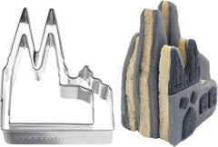 Formă de biscuiți Westmark Cologne Cathedral – Formă de biscuiți din oțel inoxidabil pentru fanii parfumului de Koln – Formă de biscuiți precisă pentru aluat, brânză, legume și decorațiuni de petrecere, 8 cm
