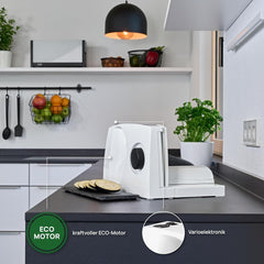 Ritter Markant 05 Multifunkční skládací elektrický kráječ a kráječ chleba s ekologickým motorem Made in Germany Drtiče a kráječe Naty Shop