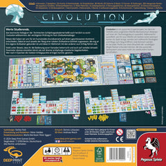 Pegasus Games 57822G Civolution (Jocuri cu imprimeu profund), multicolor