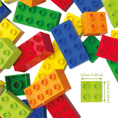 Hubelino #400390 120dílná sada Bausteine®, kompatibilní s velkými Bausteiny Anderer Hersteller, Made in Germany