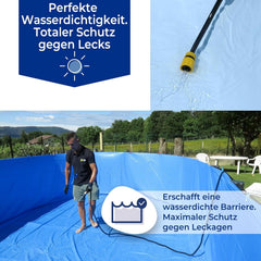 Gre FPR301 - Căptușeală pentru piscine rotunde, 300 x 120 cm (lungime x înălțime), sistem de agățare, albastră
