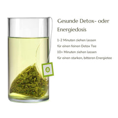 Anna'S Teapot Sencha Ceai verde organic Pliculețe - Ceai verde japonez organic 20 pliculețe piramidale într-o pungă resigilabilă