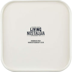 KitchenCraft Living Nostalgia set de 3 borcane de depozitare pentru ceai, zahăr și cafea, în cutie cadou, oțel, Antique Cream , 11 cm x 11 cm x 17 cm, Vintage Blue Cutii depozitare alimente Naty Shop