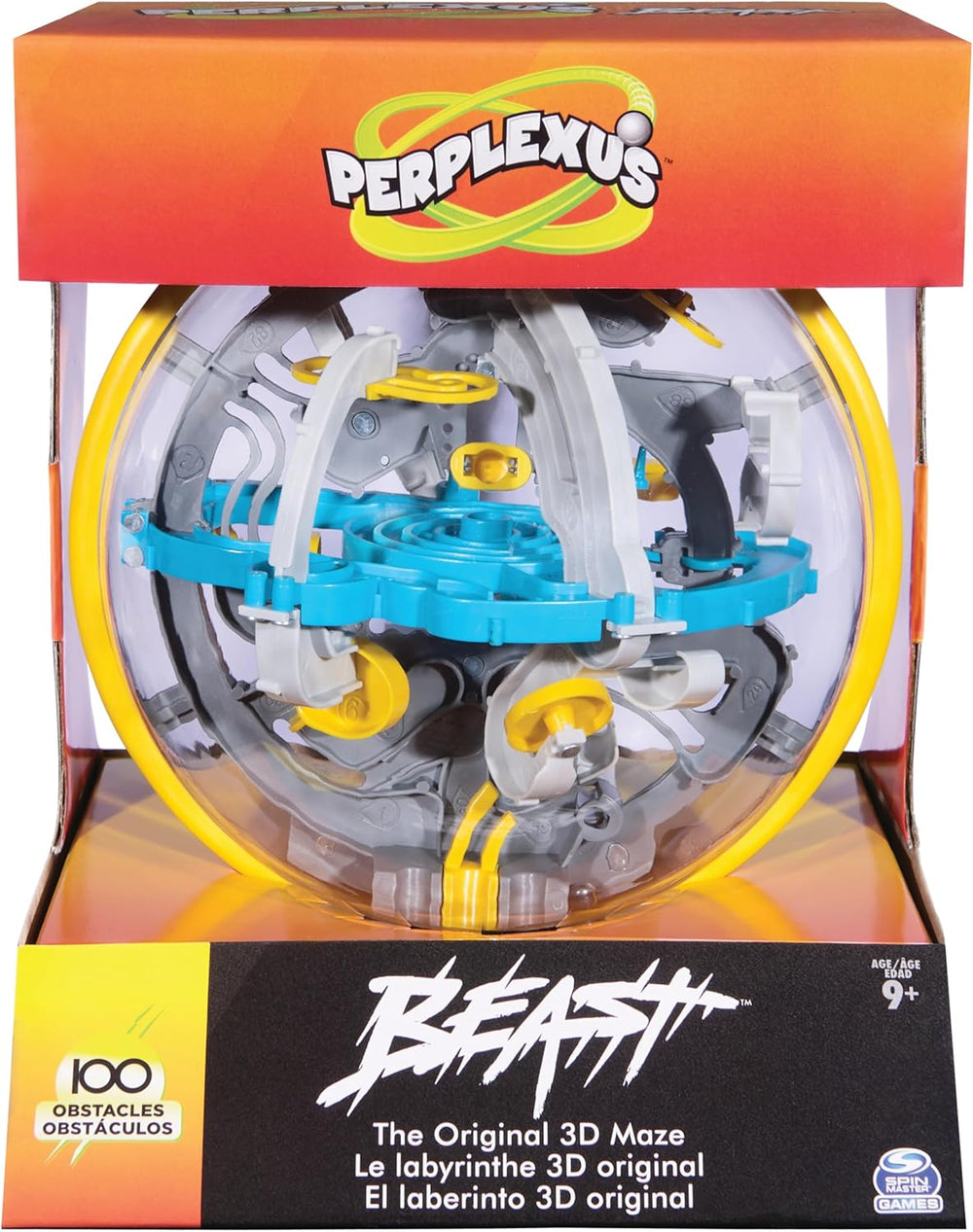 Spin Master Games – Perplexus Beast 3D Ball Maze se 100 překážkami, hra o trpělivosti pro děti 9+ a dospělé