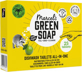 Marcel'S Green Soap Dishwasher Tabs All-In-One - Grapefruit & Lime - 25 bucăți Detergenti Bucatarie Naty Shop