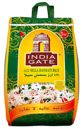 INDIA GATE Sella Basmati rýže, předvařená (z Indie, jemná dlouhozrnná), ochucená, hromadné balení - 1 balení (1 x 5 kg)